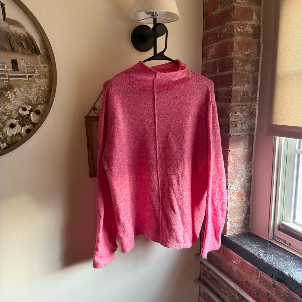 Listicle Pink Turtleneck Sweater